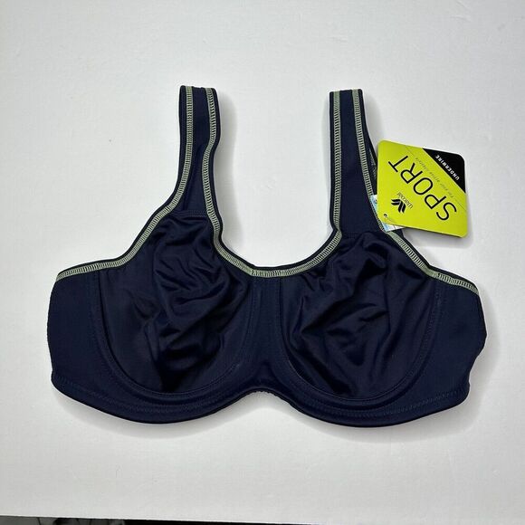 New Wacoal Navy Blue unlined full coverage bra 32C 855170 New with tags - Picture 1 of 7